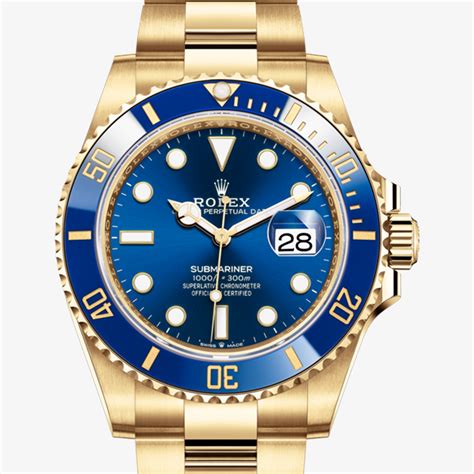 Rolex submariner 41mm yellow gold